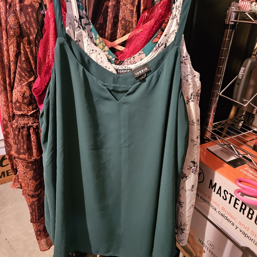 Torrid Teal Camisole Top